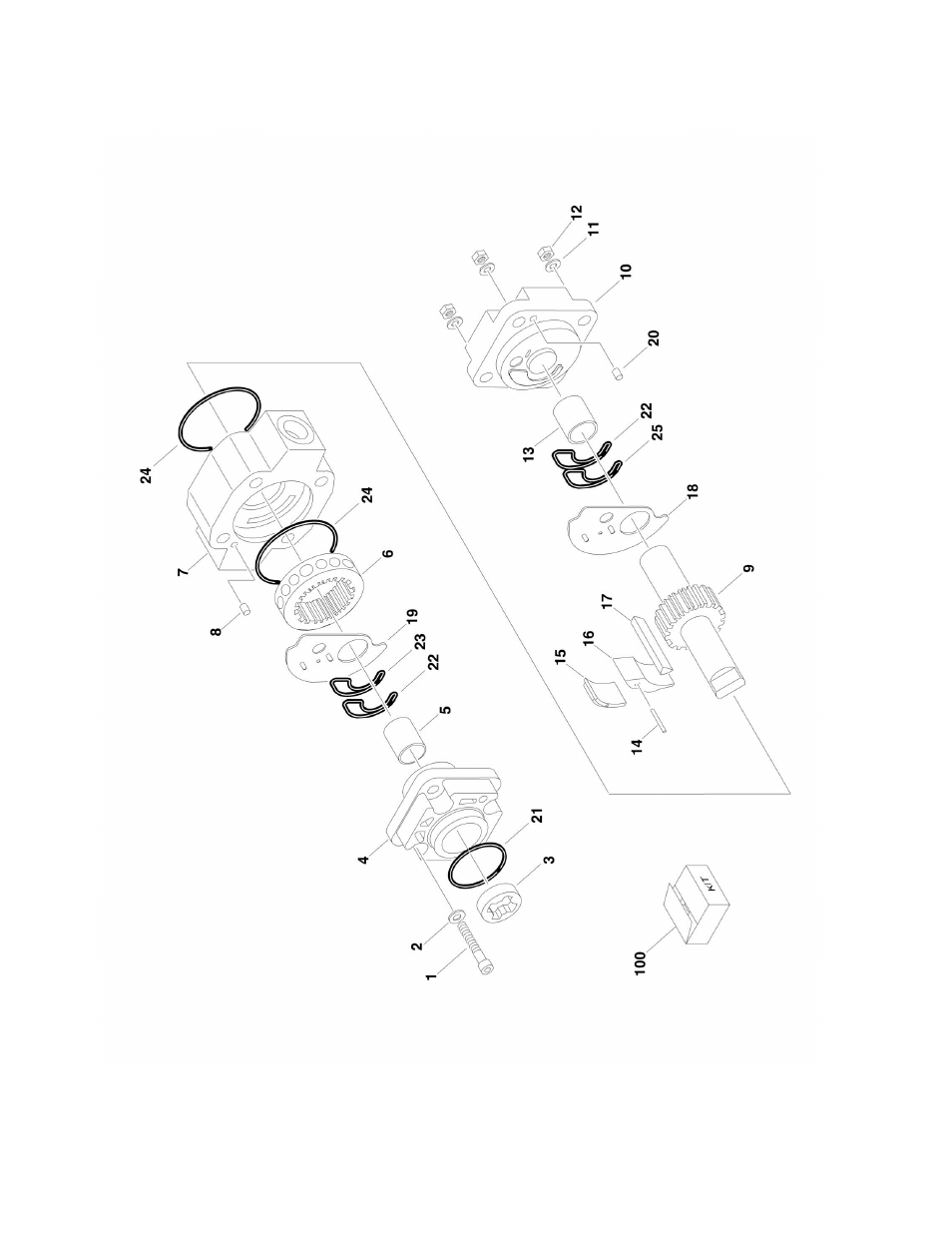 Figure 2-9. pump assembly | JLG M600 Parts Manual User Manual | Page 72 / 250