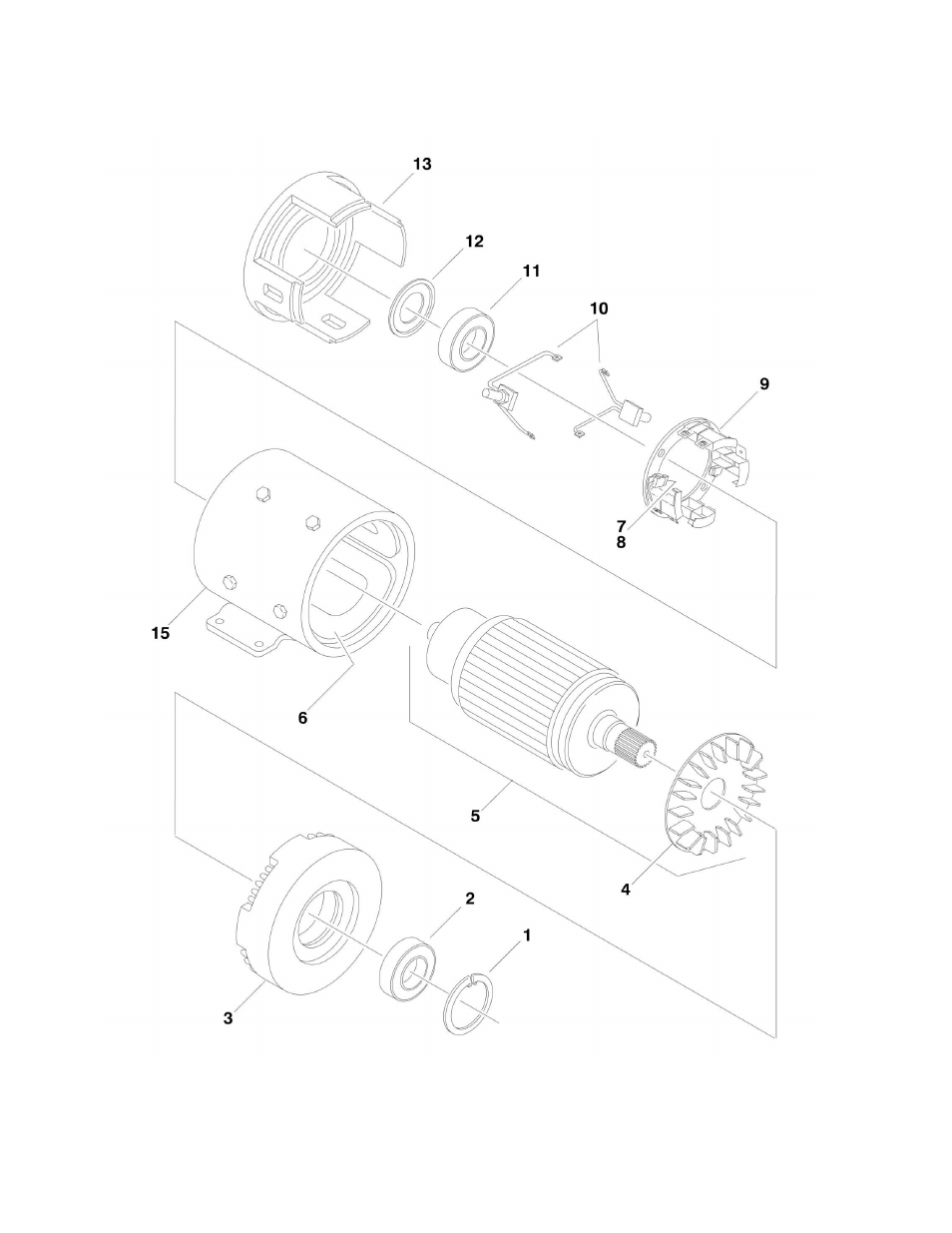 Figure 2-10. electric motor assembly | JLG M600 Parts Manual User Manual | Page 74 / 250