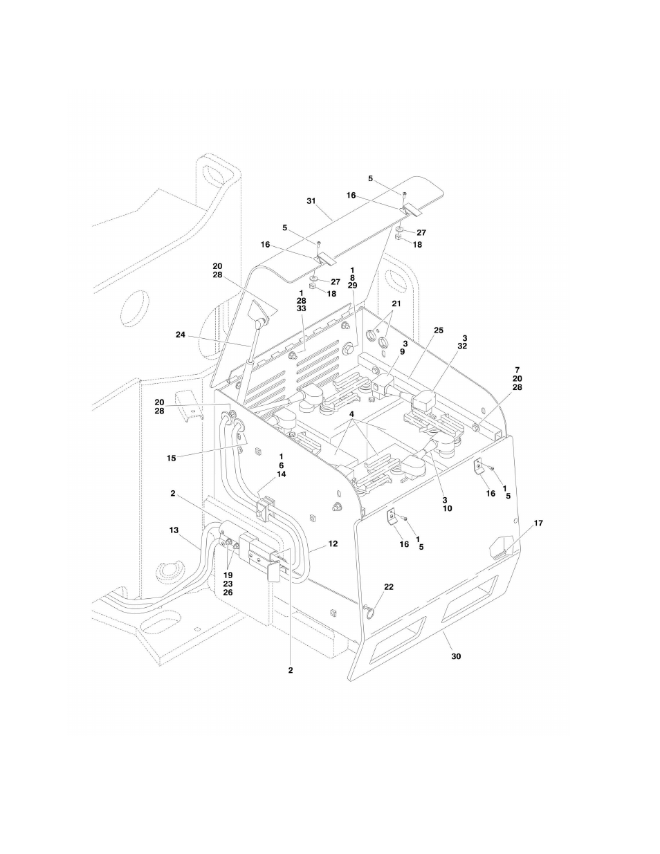 Figure 2-13. battery box installations | JLG M600 Parts Manual User Manual | Page 82 / 250