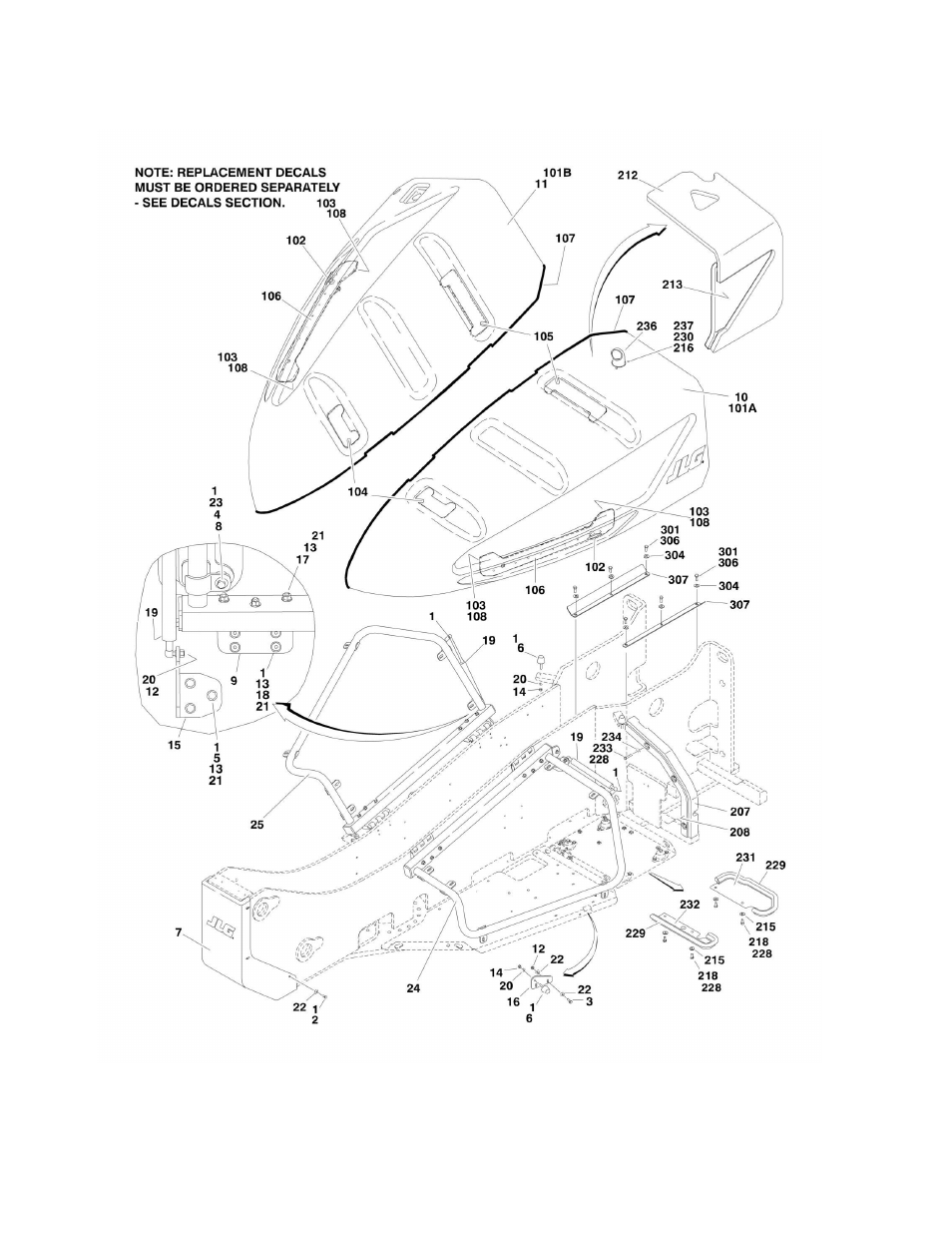 Figure 2-17. hoods installation | JLG M600 Parts Manual User Manual | Page 94 / 250