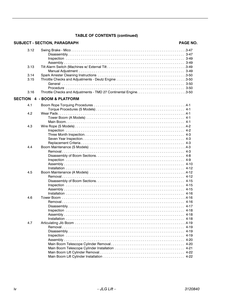 JLG 660SJ Service Manual User Manual | Page 10 / 272