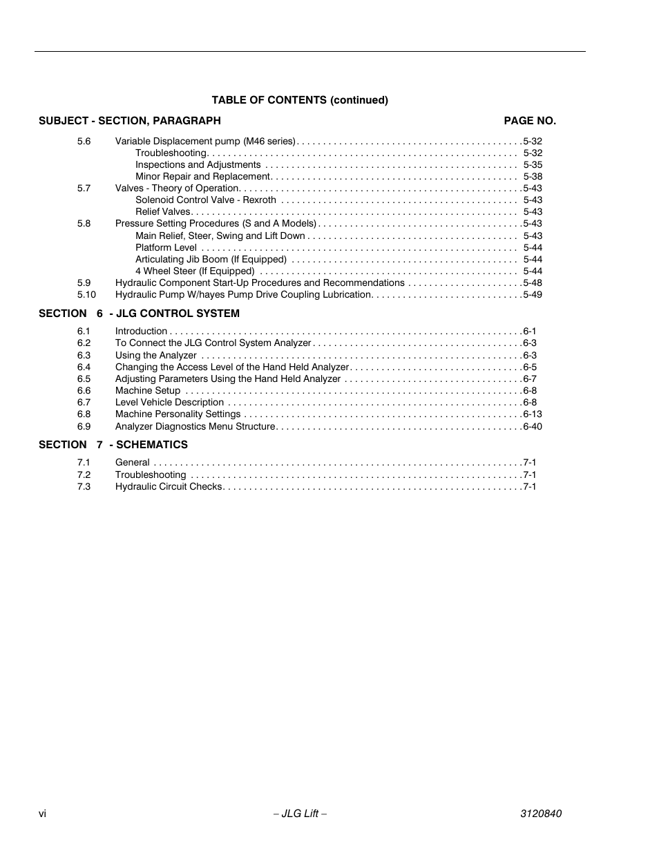 JLG 660SJ Service Manual User Manual | Page 12 / 272