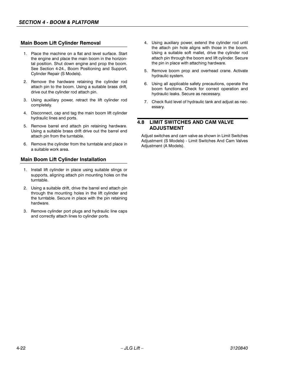 JLG 660SJ Service Manual User Manual | Page 124 / 272