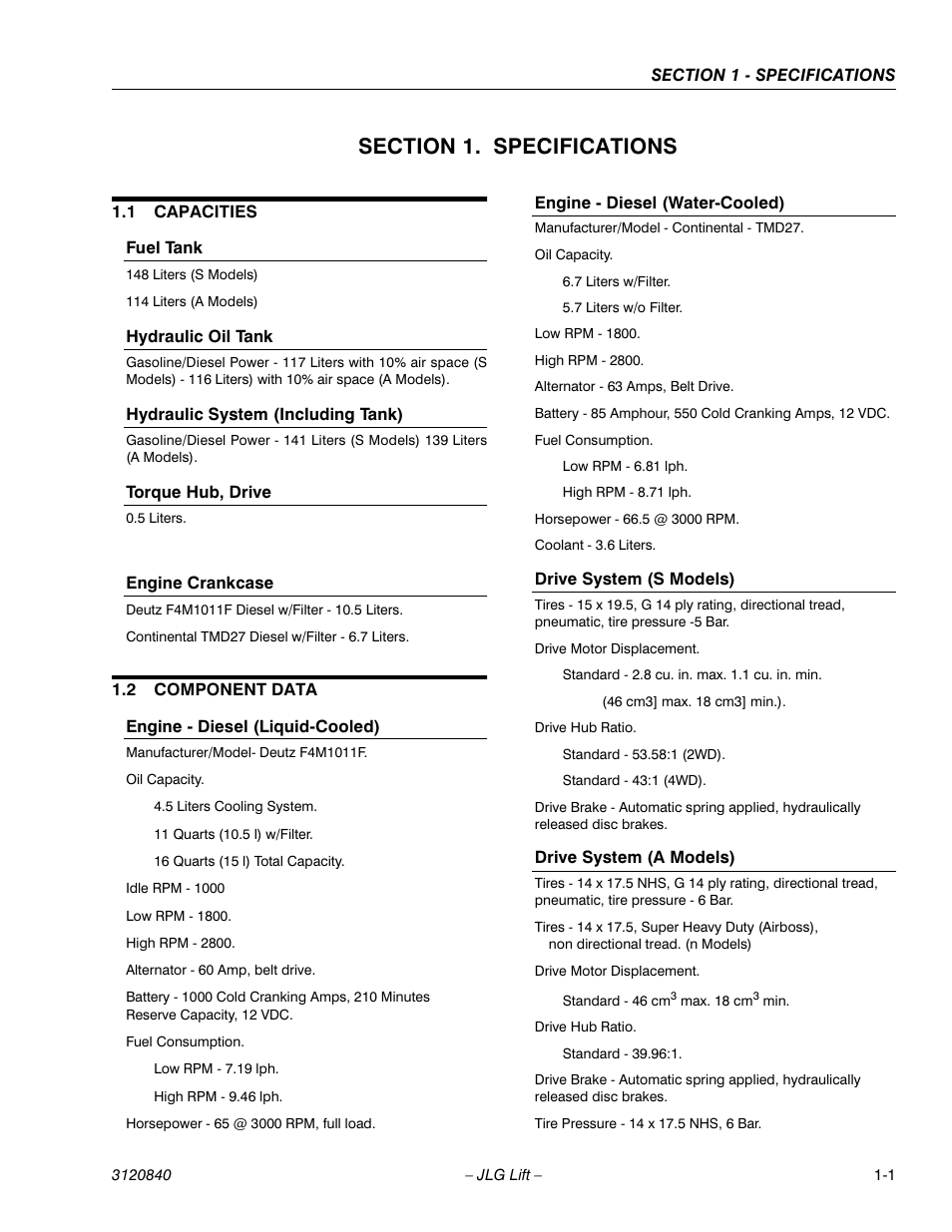 JLG 660SJ Service Manual User Manual | Page 19 / 272