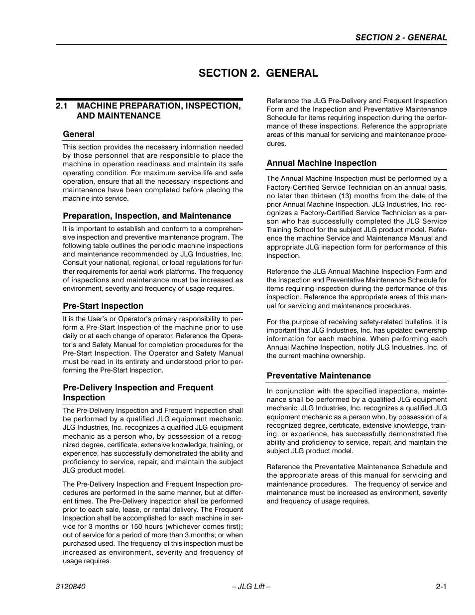 JLG 660SJ Service Manual User Manual | Page 35 / 272