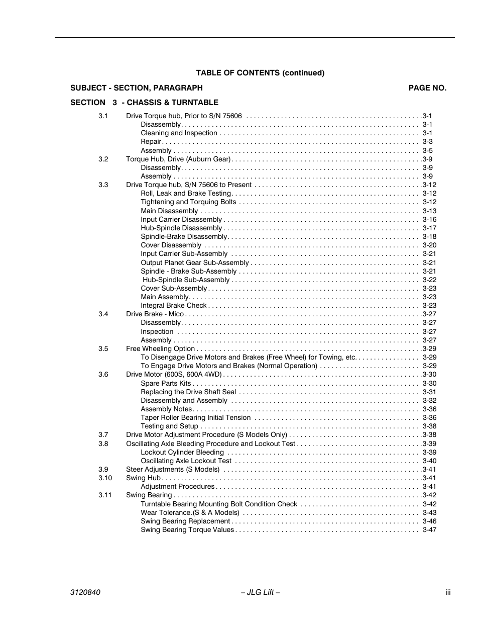 JLG 660SJ Service Manual User Manual | Page 9 / 272