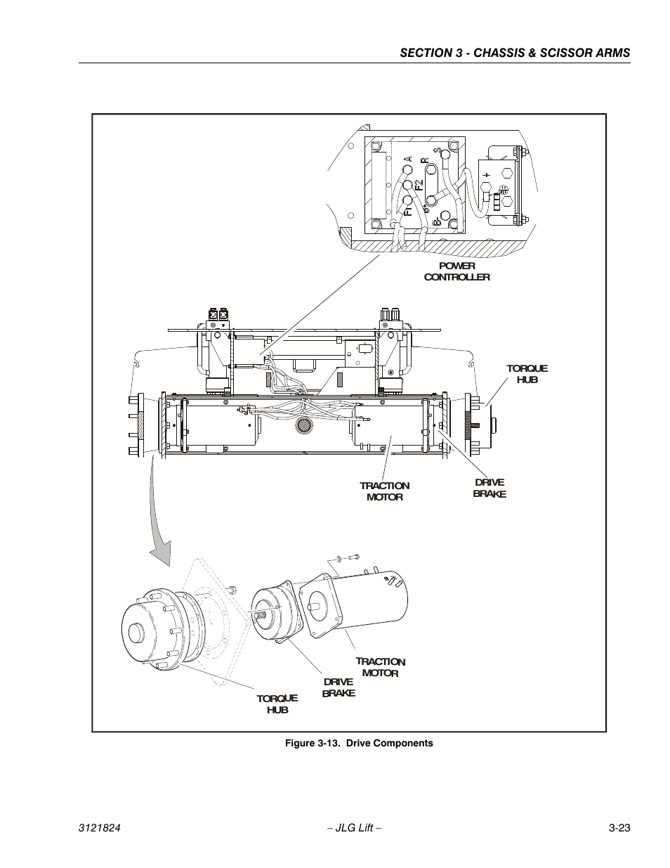 Drive components -23 | JLG M4069 Service Manual User Manual | Page 51 / 152