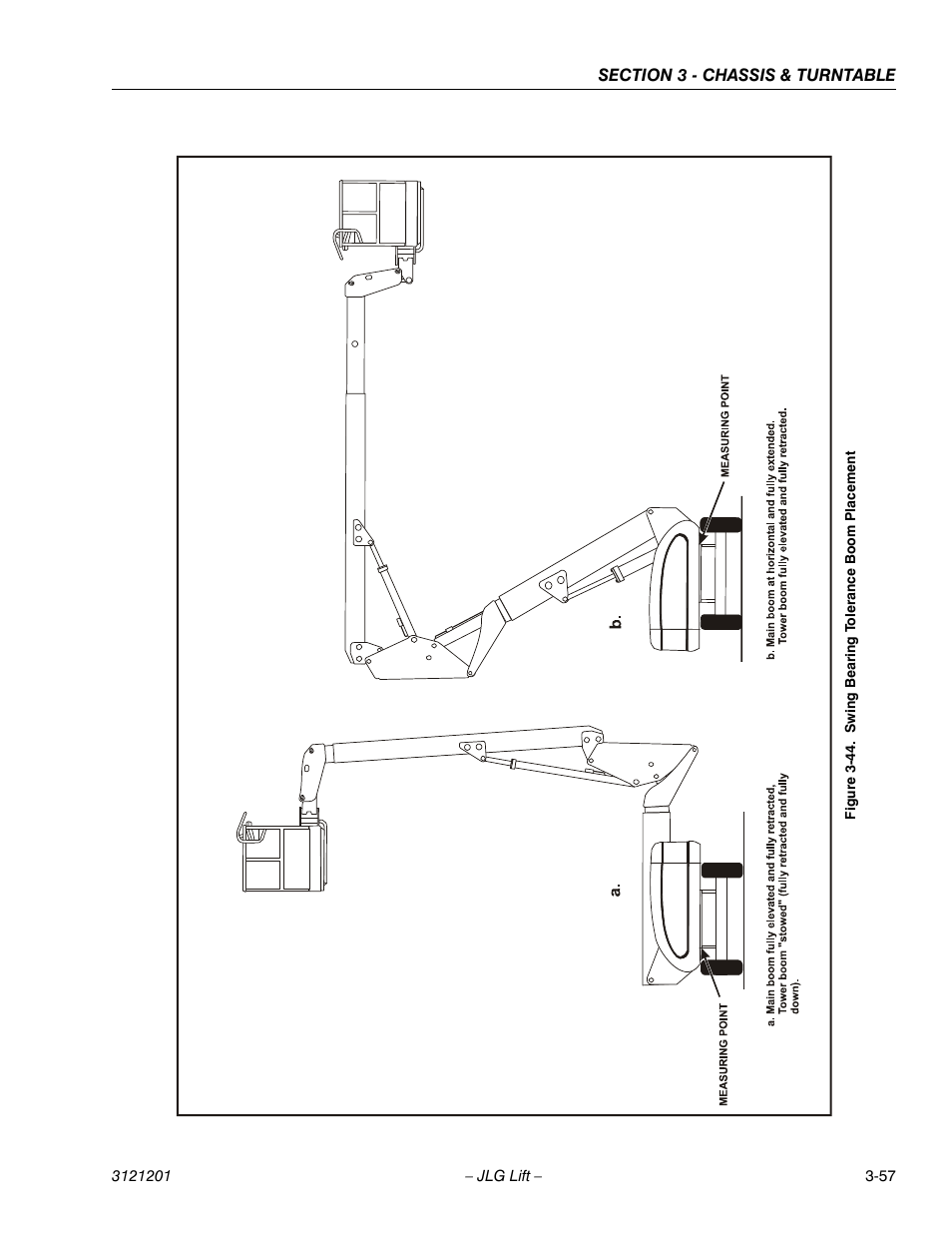 Swing bearing tolerance boom placement -57 | JLG 600A_AJ Service Manual User Manual | Page 107 / 342