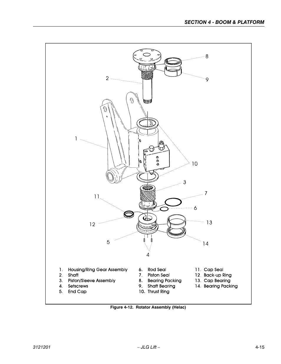Rotator assembly (helac) -15 | JLG 600A_AJ Service Manual User Manual | Page 191 / 342