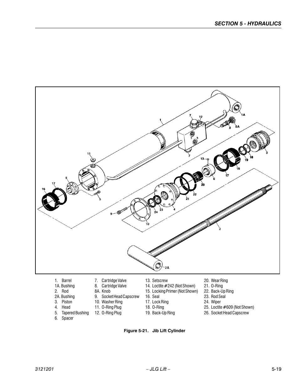 Jib lift cylinder -19 | JLG 600A_AJ Service Manual User Manual | Page 229 / 342