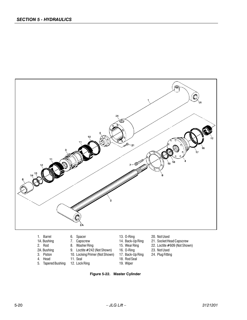 Master cylinder -20 | JLG 600A_AJ Service Manual User Manual | Page 230 / 342