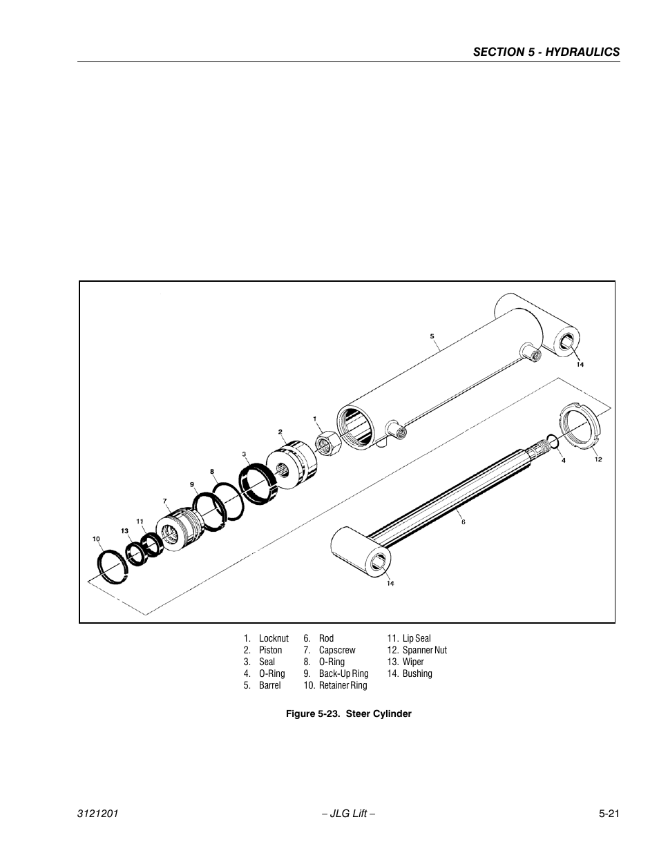 Steer cylinder -21 | JLG 600A_AJ Service Manual User Manual | Page 231 / 342
