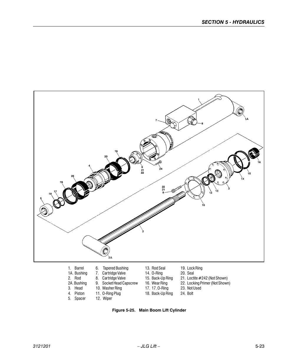 Main boom lift cylinder -23 | JLG 600A_AJ Service Manual User Manual | Page 233 / 342