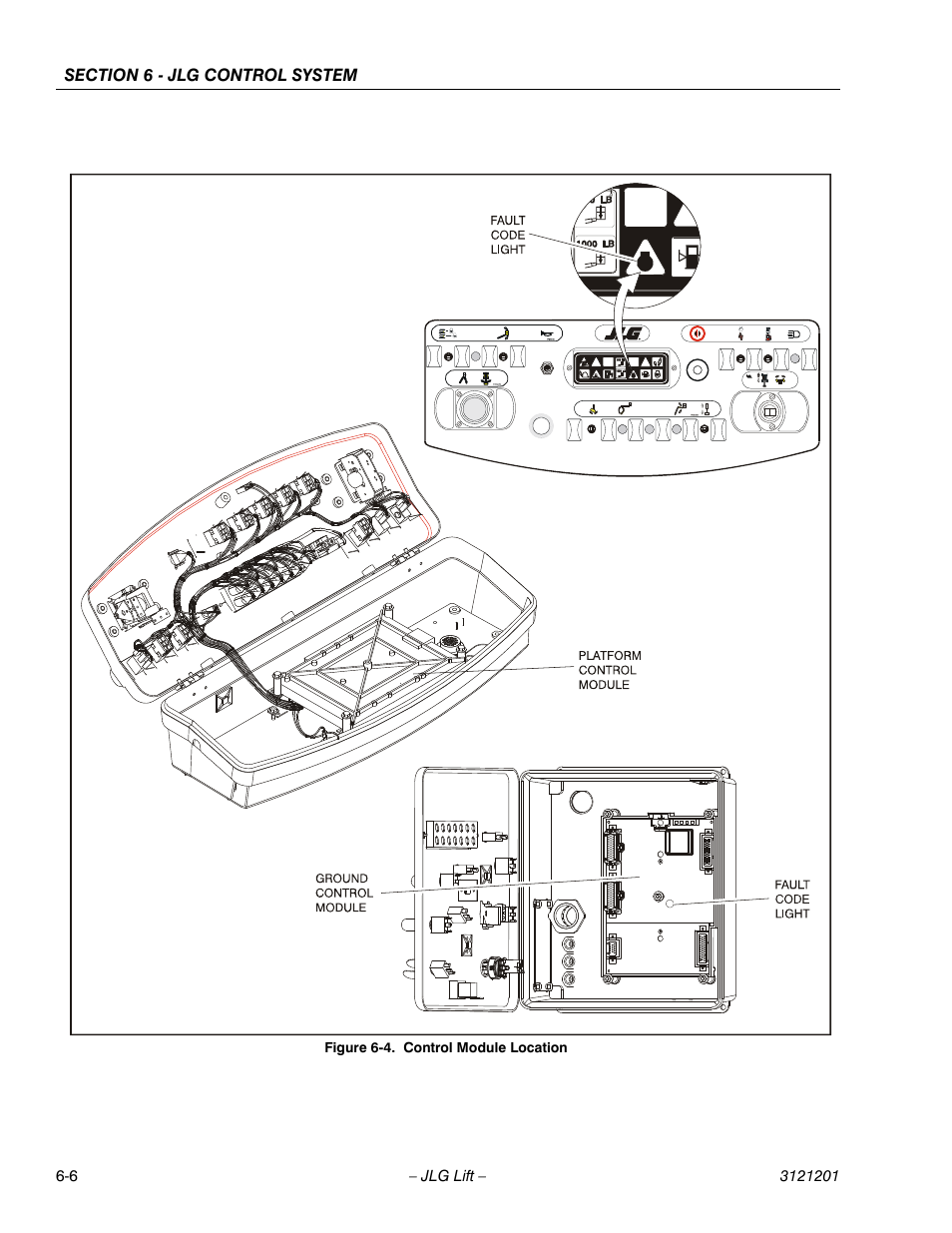 Control module location -6 | JLG 600A_AJ Service Manual User Manual | Page 260 / 342