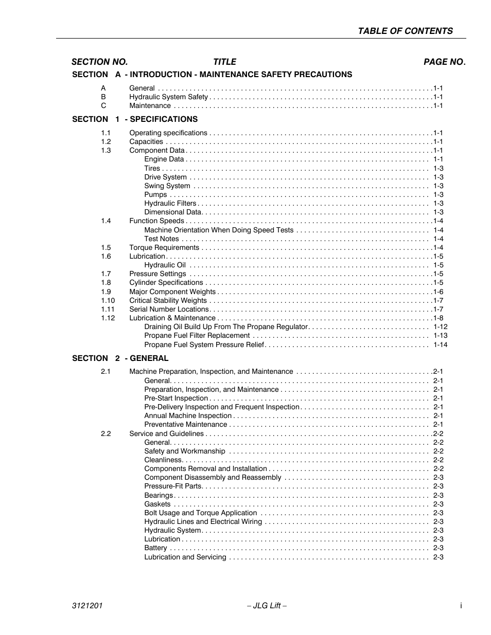 JLG 600A_AJ Service Manual User Manual | Page 5 / 342