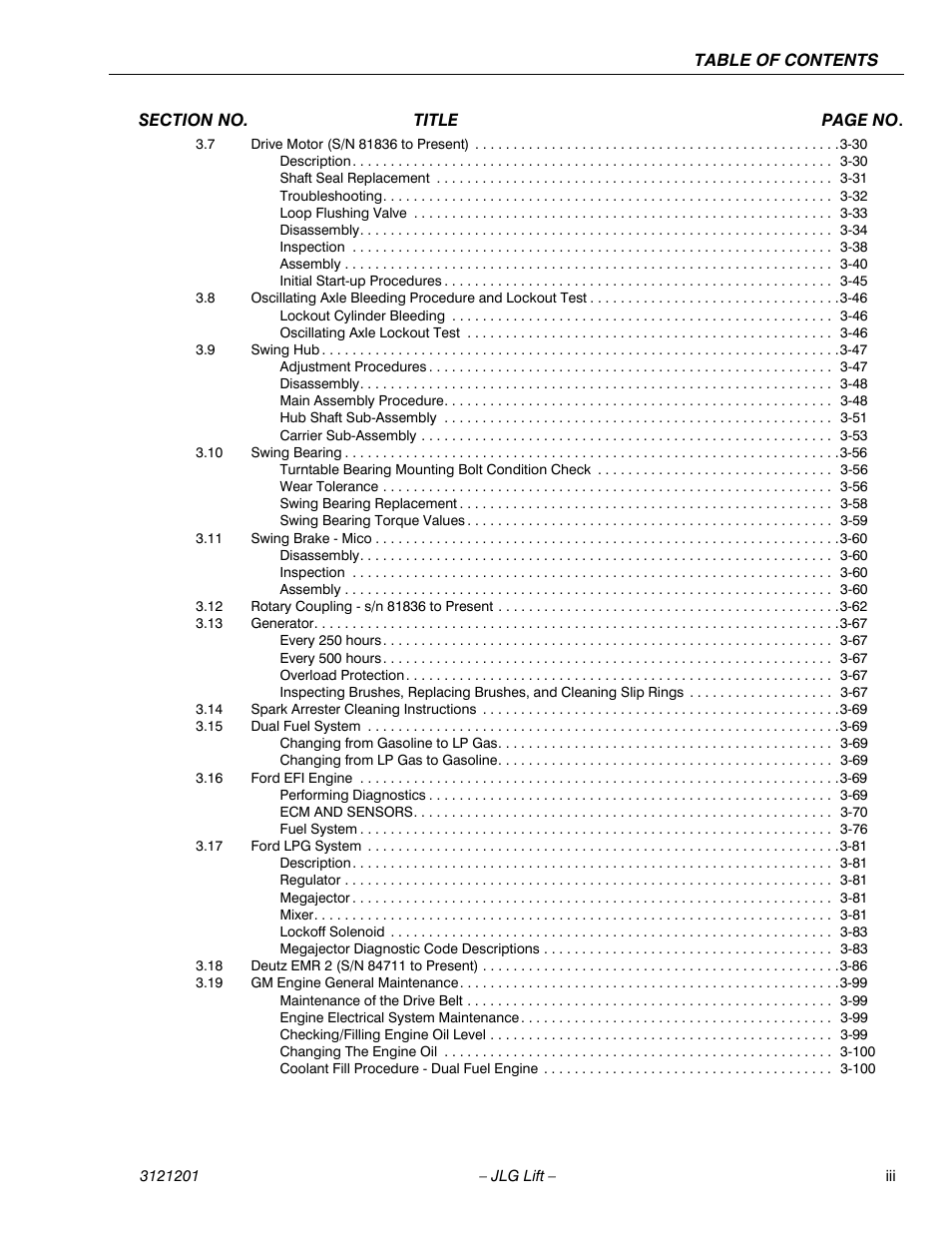 JLG 600A_AJ Service Manual User Manual | Page 7 / 342