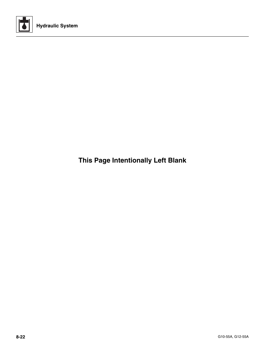 This page intentionally left blank | JLG G12-55A Service Manual User Manual | Page 142 / 176