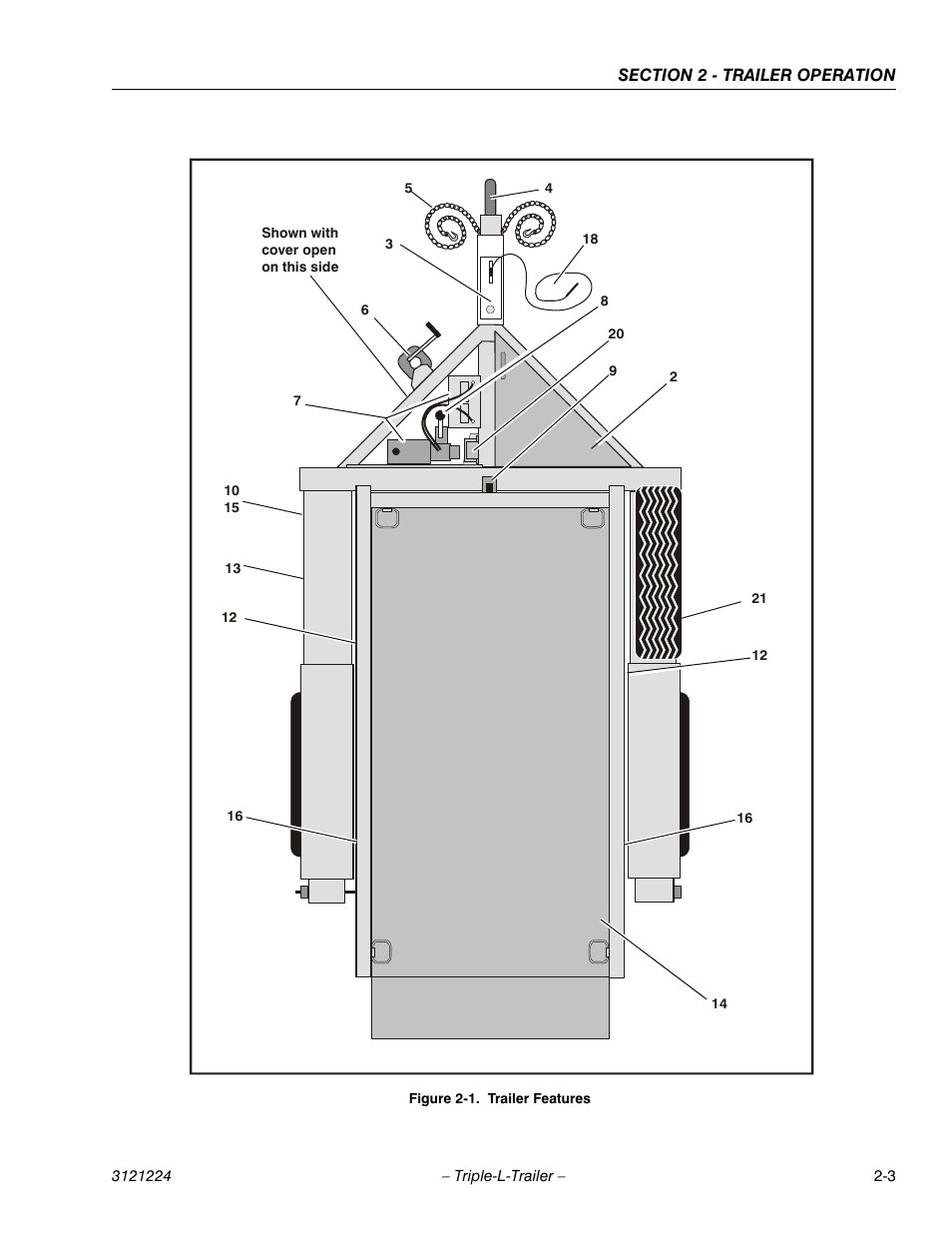 Trailer features -3 | JLG Triple-L Operator Manual User Manual | Page 21 / 70