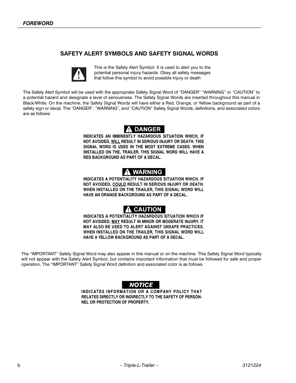 JLG Triple-L Operator Manual User Manual | Page 4 / 70