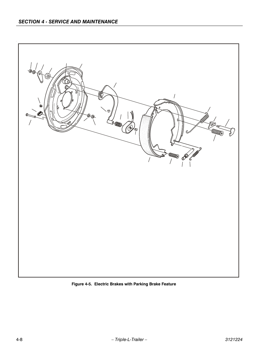 Electric brakes with parking brake feature -8 | JLG Triple-L Operator Manual User Manual | Page 48 / 70