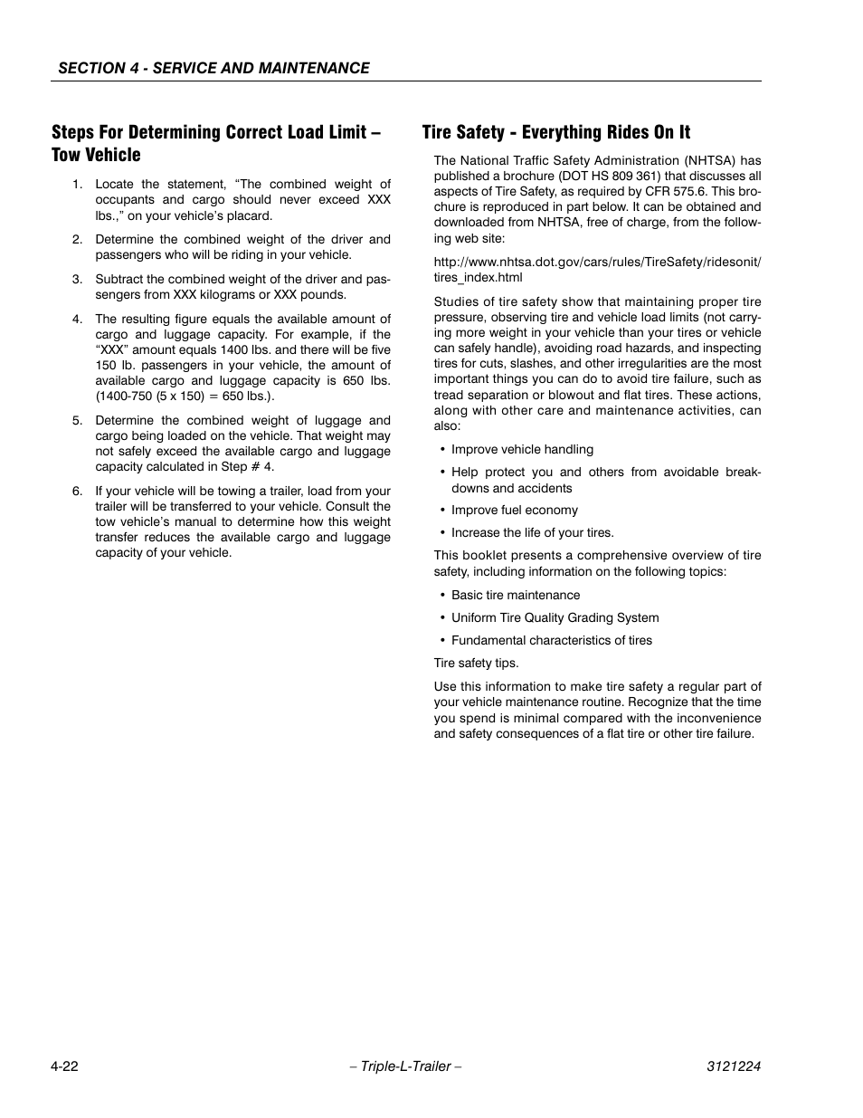 Tire safety - everything rides on it | JLG Triple-L Operator Manual User Manual | Page 62 / 70