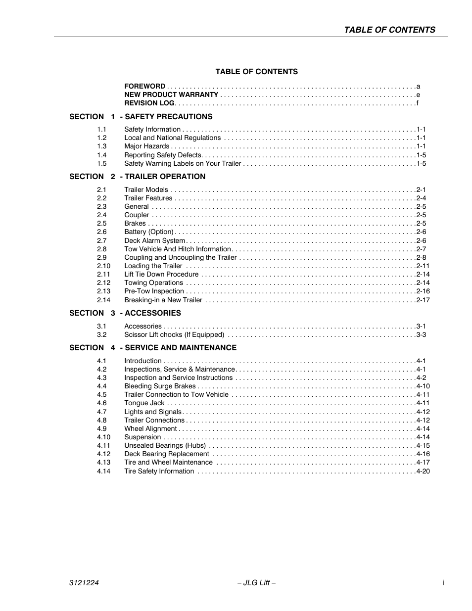 JLG Triple-L Operator Manual User Manual | Page 9 / 70