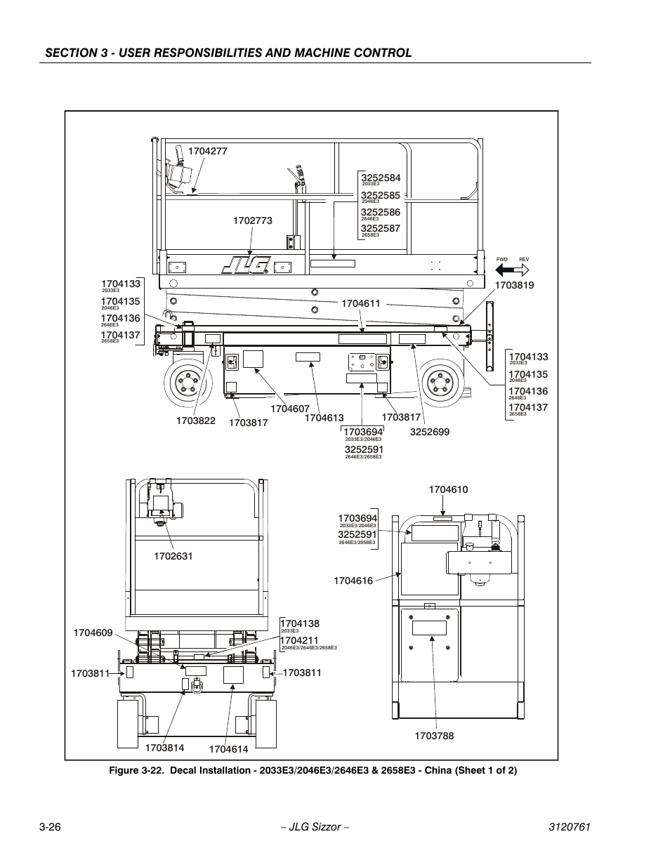 JLG 2658E3 ANSI Operator Manual User Manual | Page 46 / 66