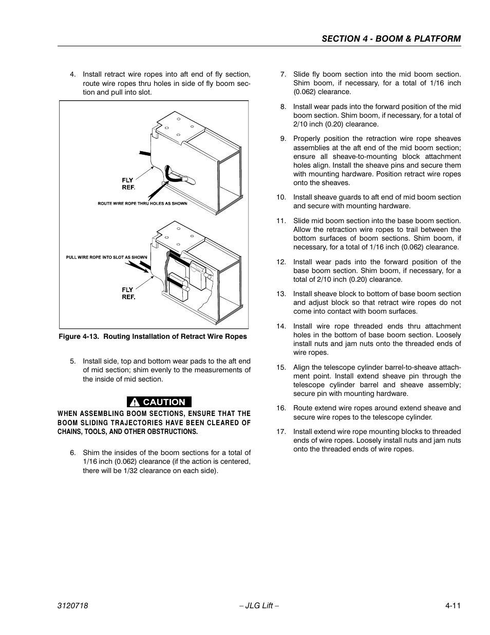 Routing installation of retract wire ropes -11 | JLG 660SJ ANSI Service Manual User Manual | Page 147 / 322