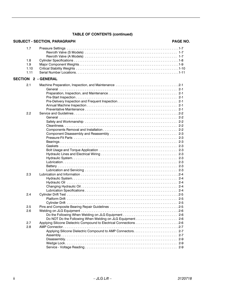 JLG 660SJ ANSI Service Manual User Manual | Page 8 / 322