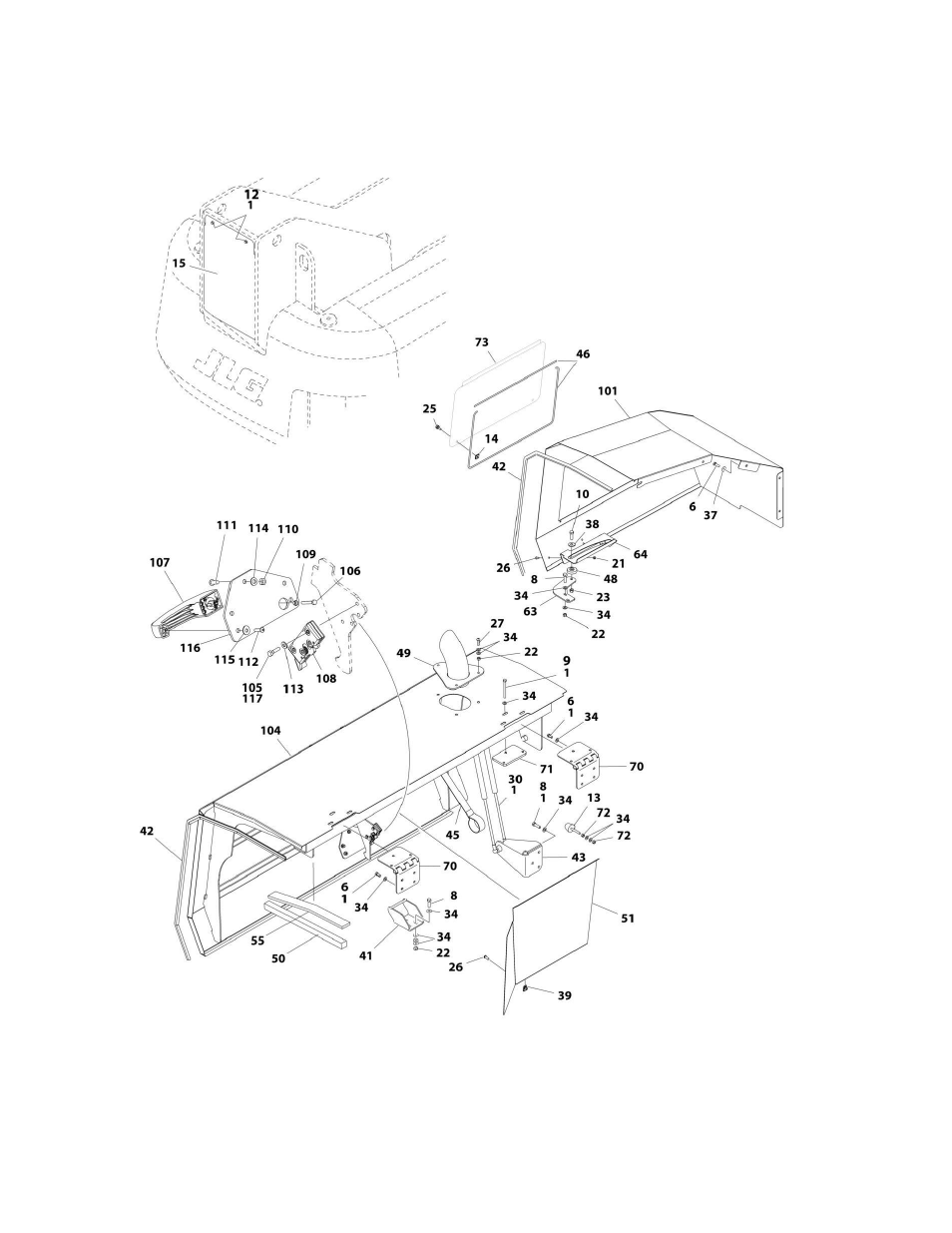 JLG 1500SJ Parts Manual User Manual | Page 128 / 344