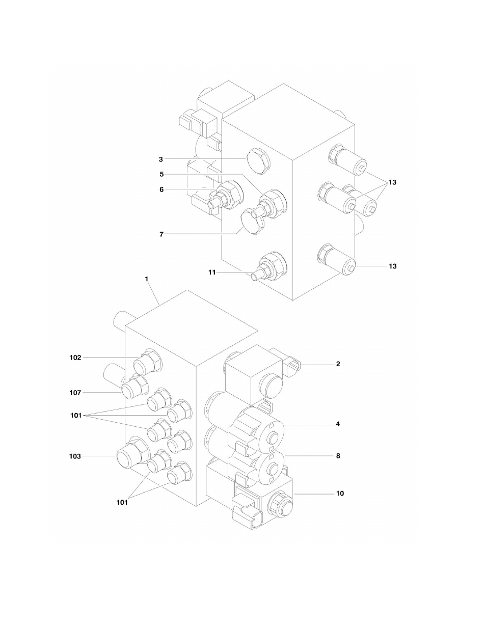 Figure 3-8. platform valve assembly | JLG 1500SJ Parts Manual User Manual | Page 184 / 344