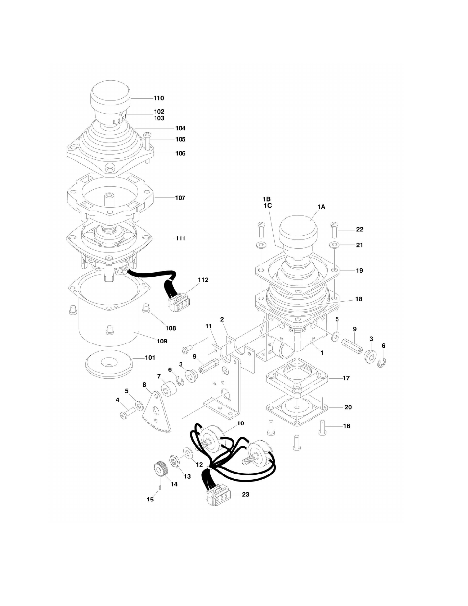 Figure 4-5. controller assembly (lift and swing) | JLG 1500SJ Parts Manual User Manual | Page 208 / 344