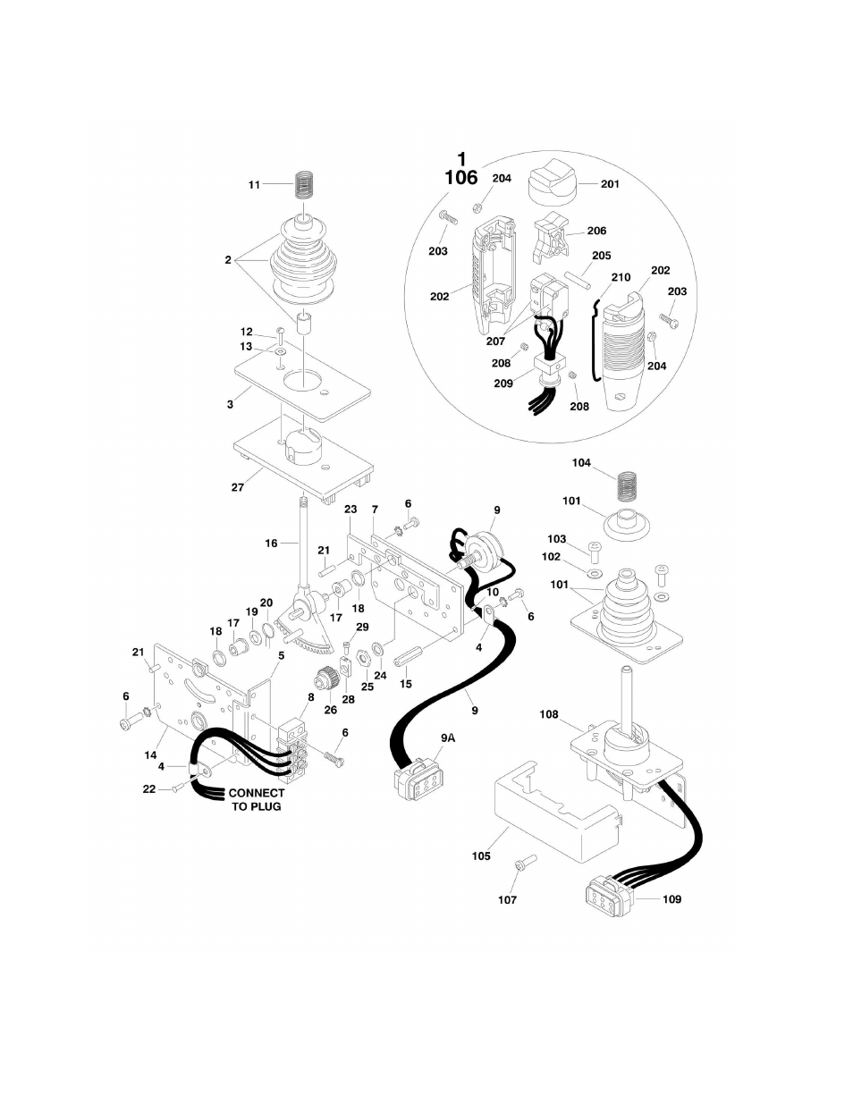 Figure 4-7. controller assembly (drive and steer) | JLG 1500SJ Parts Manual User Manual | Page 214 / 344