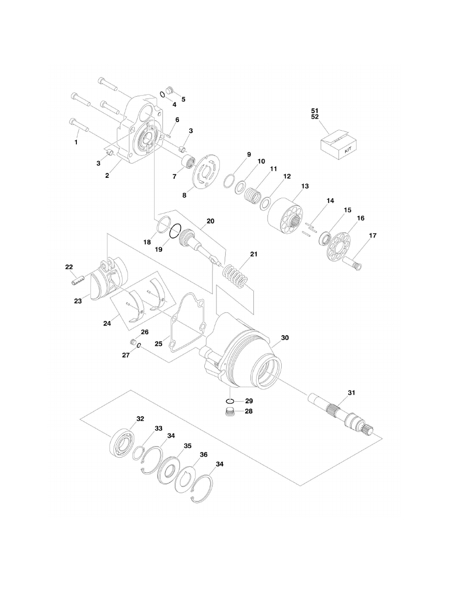 Figure 1-6. drive motor assembly | JLG 1500SJ Parts Manual User Manual | Page 24 / 344