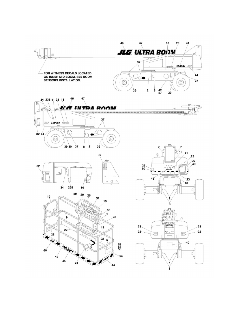 Figure 8-1. decal installation (ansi spec) | JLG 1500SJ Parts Manual User Manual | Page 306 / 344
