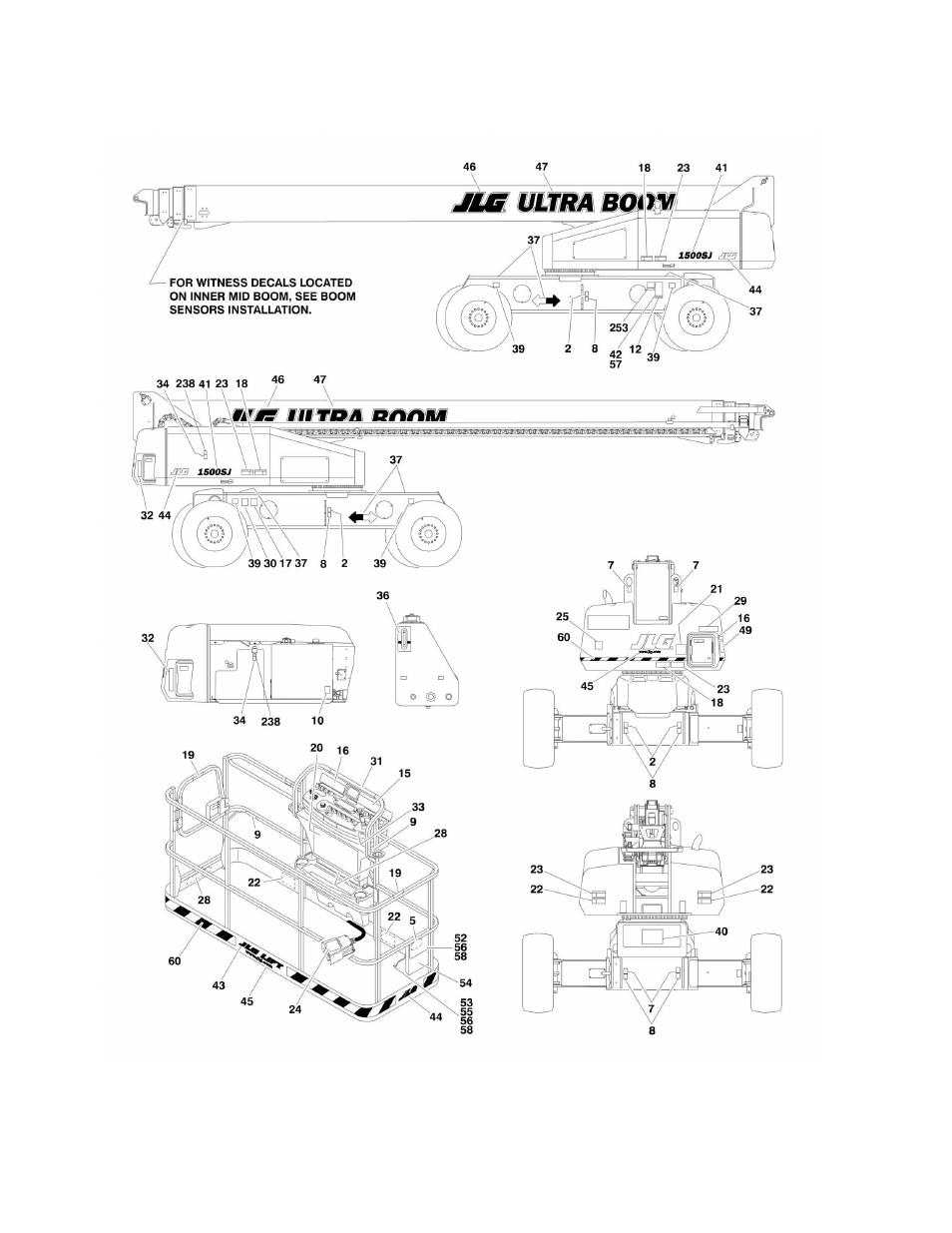 Figure 8-2. decal installation (ansi export specs) | JLG 1500SJ Parts Manual User Manual | Page 310 / 344