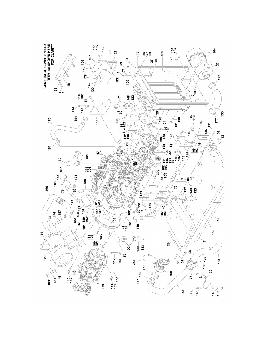 Figure 2-5. caterpillar engine installation | JLG 1500SJ Parts Manual User Manual | Page 50 / 344