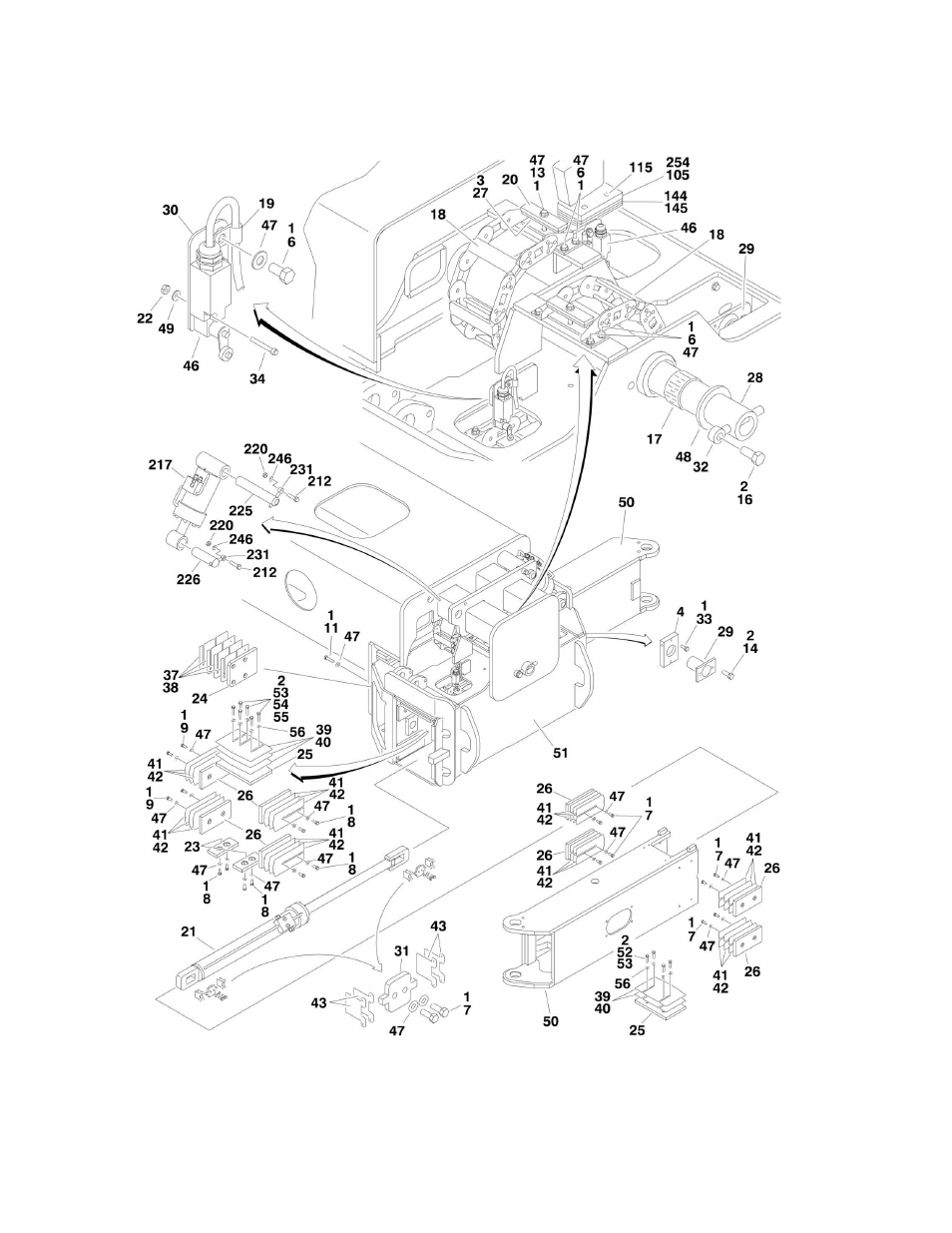 Figure 1-1. axle installations | JLG 1500SJ Parts Manual User Manual | Page 8 / 344