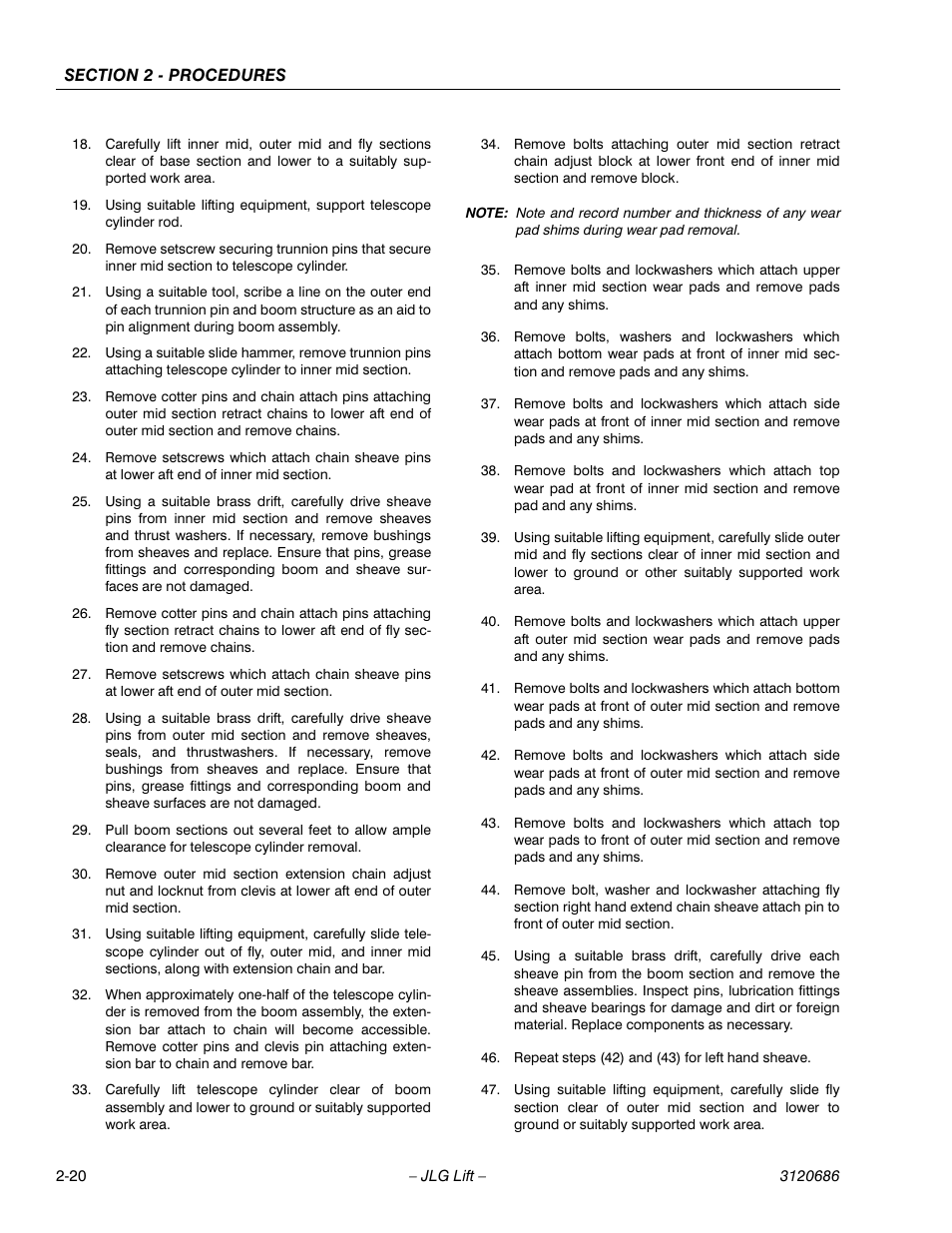 JLG 120HX ANSI Service Manual User Manual | Page 40 / 114