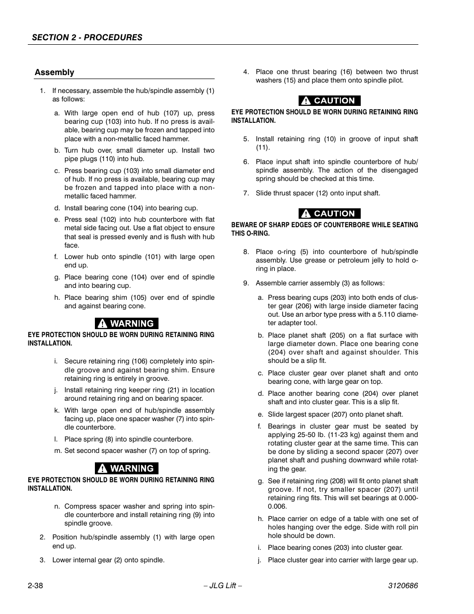 JLG 120HX ANSI Service Manual User Manual | Page 58 / 114