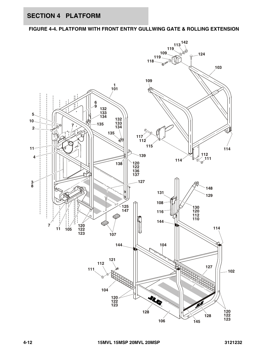 JLG 15/20MSP Parts Manual User Manual | Page 70 / 140