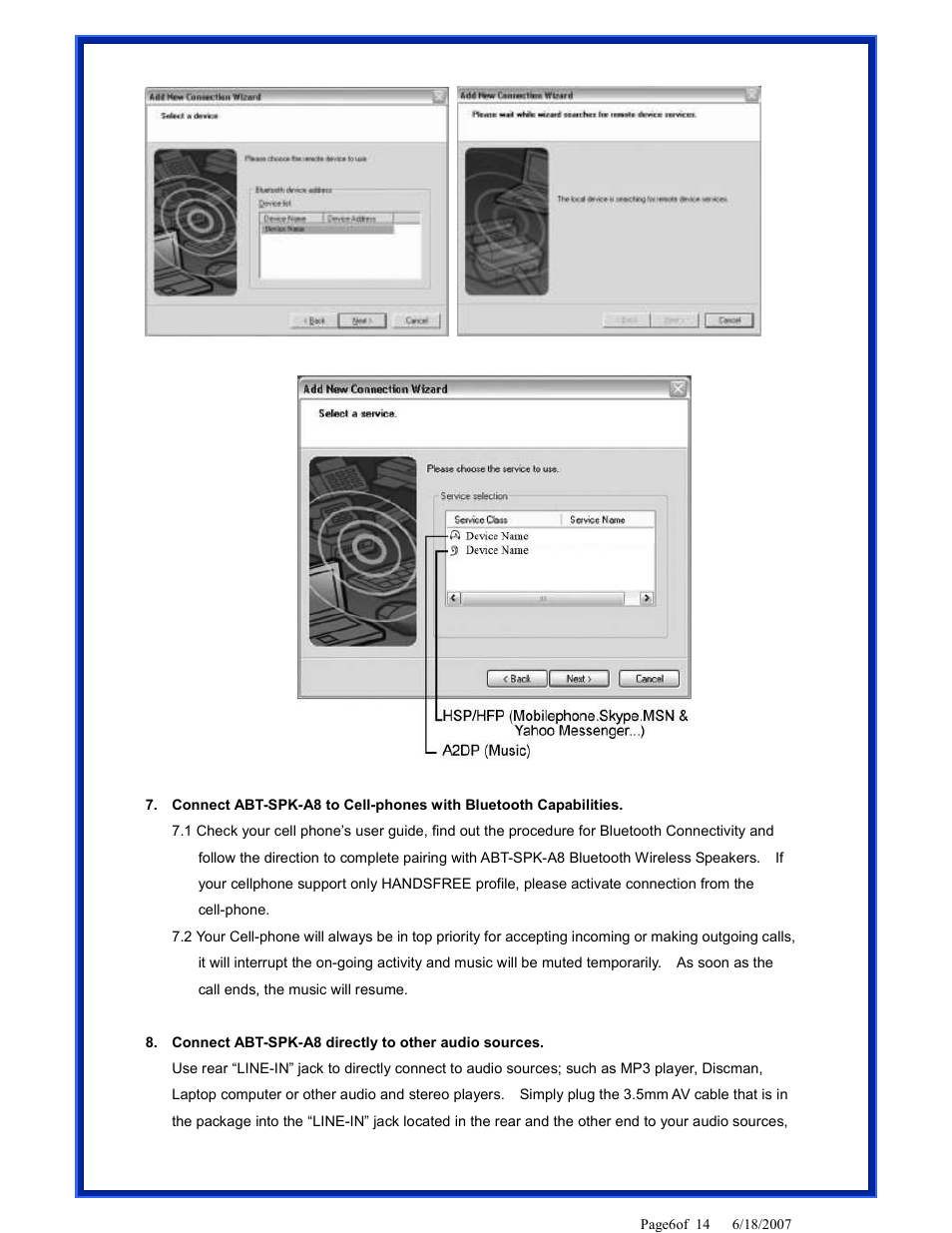 Advantek Networks ABT-SPK-A8 User Manual | Page 6 / 14