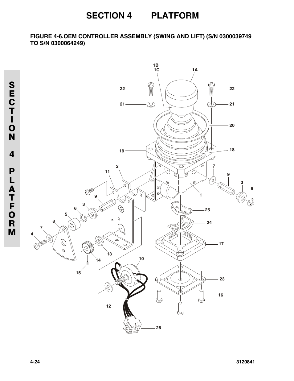 S/n 0300064249) -24 | JLG 600A_AJ Parts Manual User Manual | Page 166 / 312