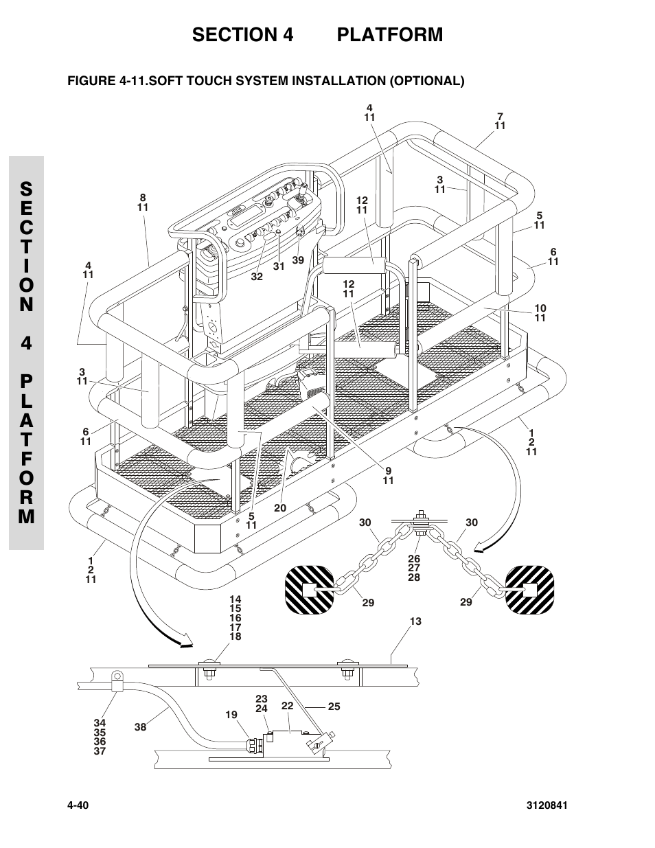 Soft touch system installation (optional) -40 | JLG 600A_AJ Parts Manual User Manual | Page 182 / 312