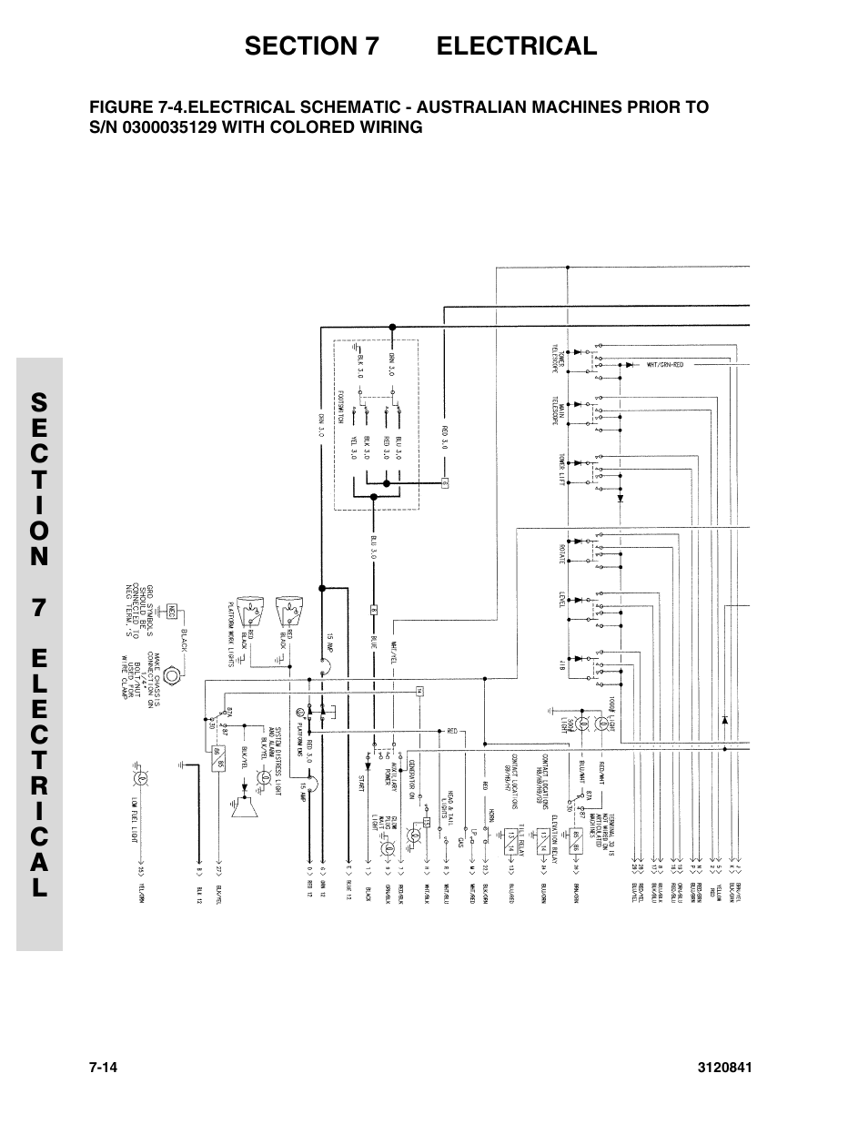 With colored wiring -14 | JLG 600A_AJ Parts Manual User Manual | Page 248 / 312