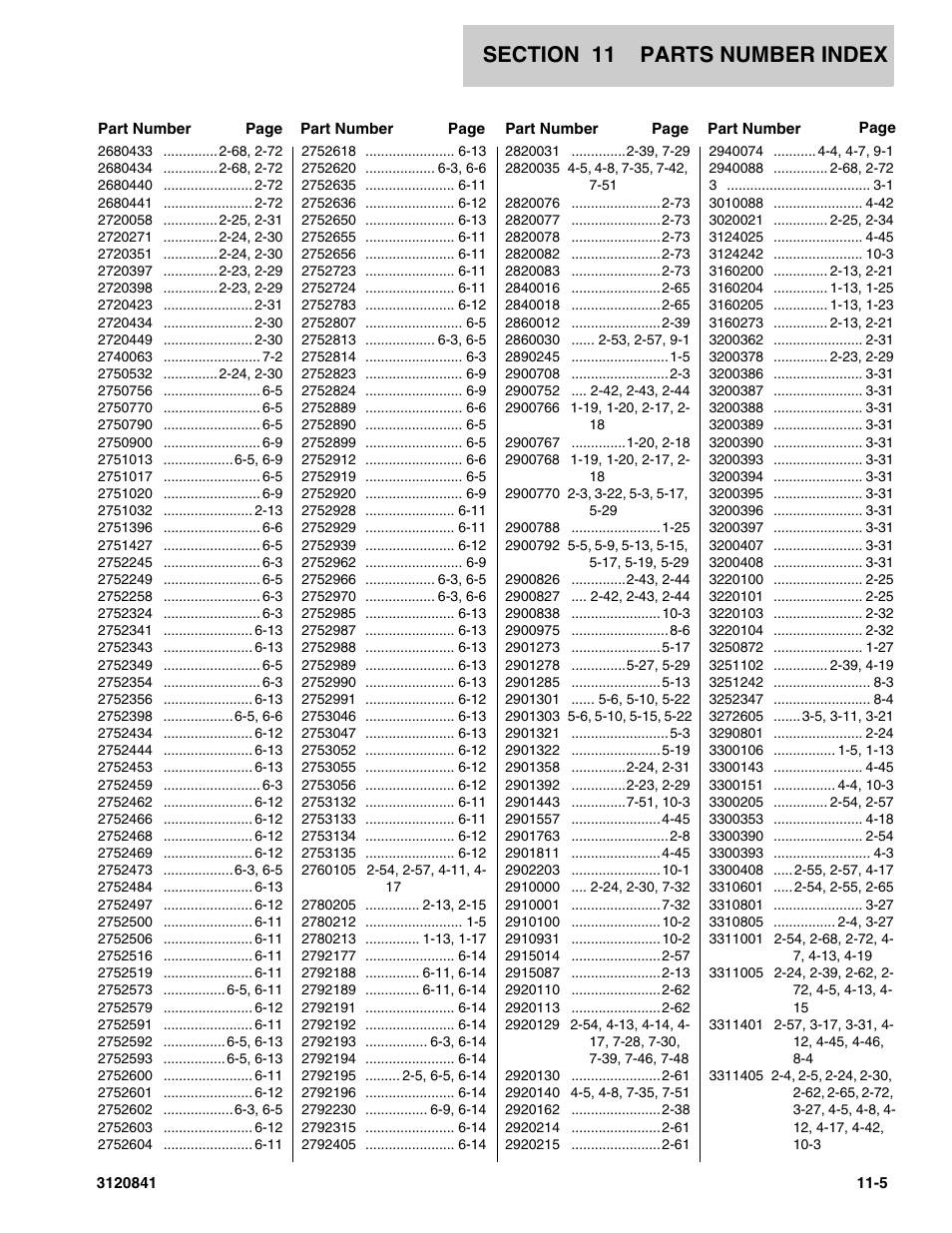 JLG 600A_AJ Parts Manual User Manual | Page 303 / 312
