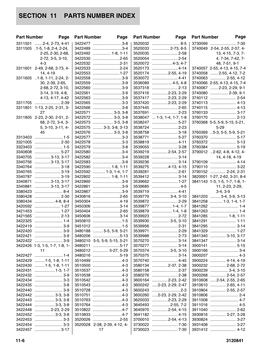 JLG 600A_AJ Parts Manual User Manual | Page 304 / 312