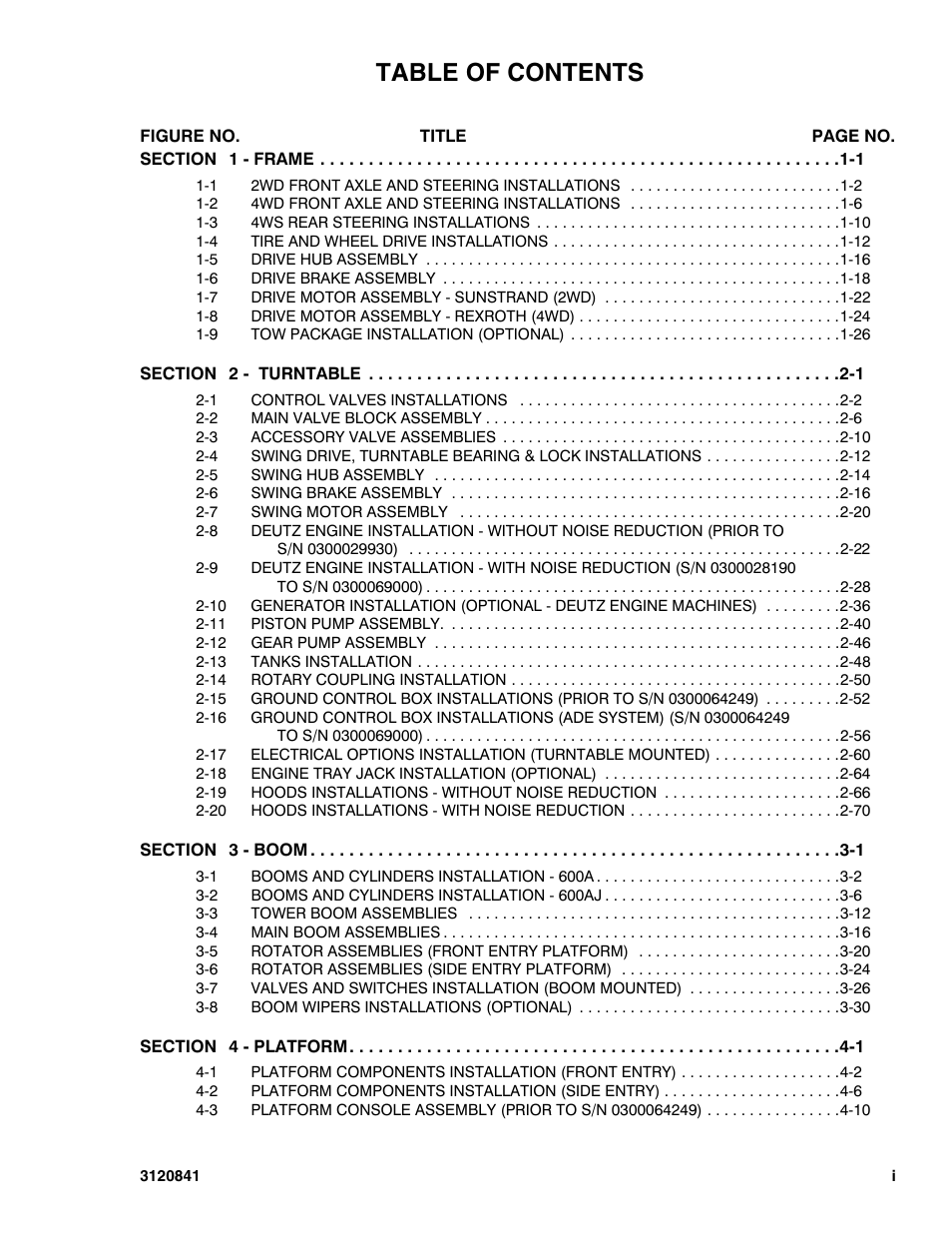 JLG 600A_AJ Parts Manual User Manual | Page 5 / 312