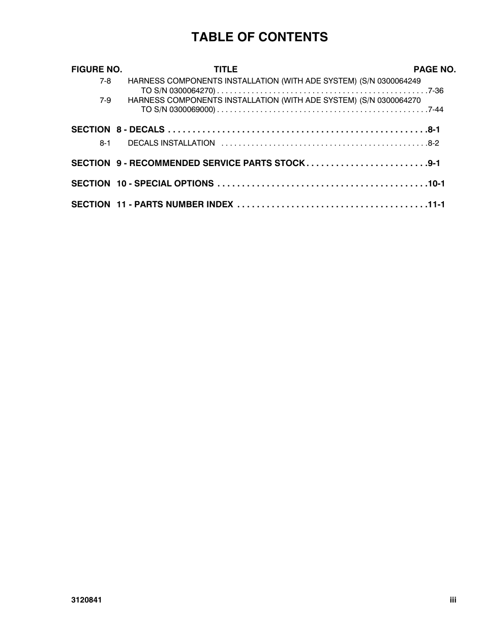 JLG 600A_AJ Parts Manual User Manual | Page 7 / 312