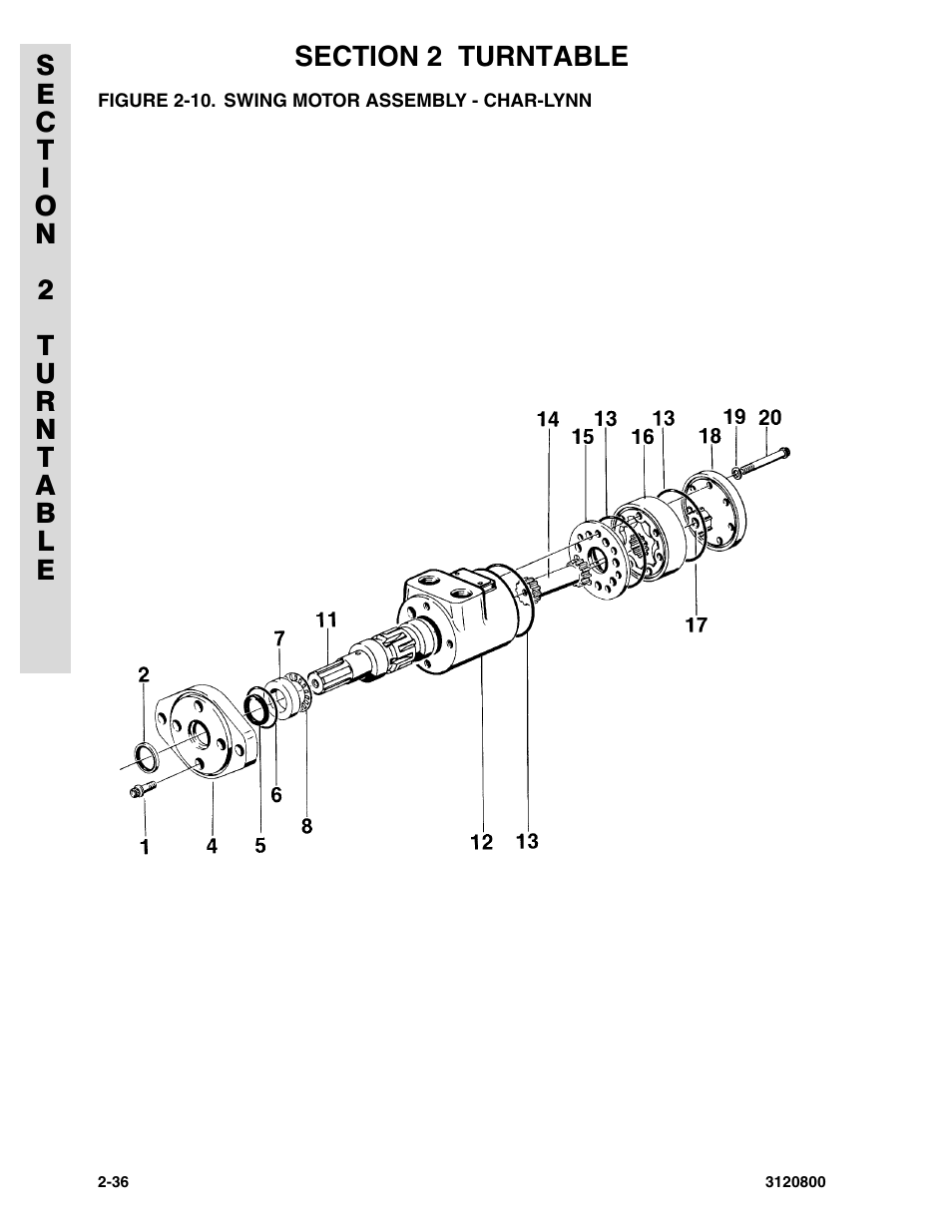 Figure 2-10. swing motor assembly - char-lynn | JLG 80HX_HX+6 Parts Manual User Manual | Page 104 / 380